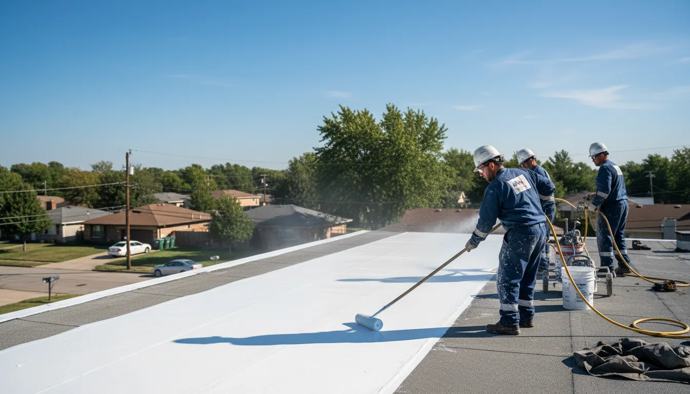 Commercial roof coating in Bostwick, GA near me